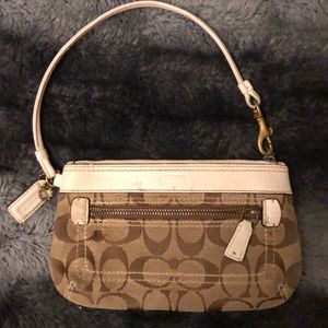 Coach monogram Wristlet wallet